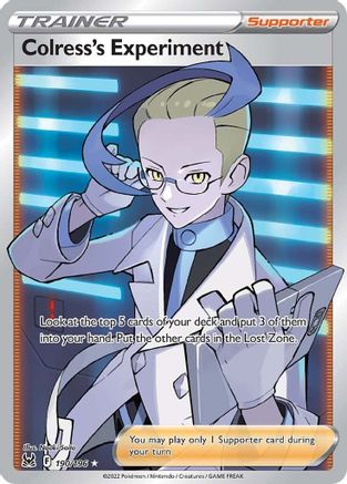 Colress's Experiment (Full Art) 190/196 - SWSH11 Lost Origin Holofoil - for just $0.75! 
