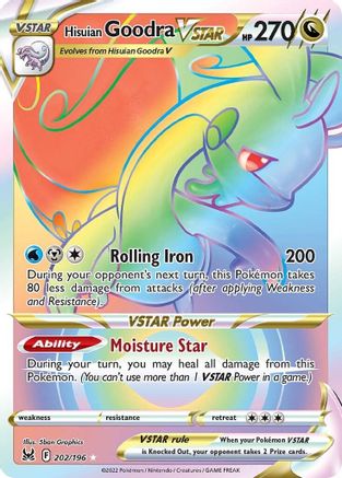 Hisuian Goodra VSTAR (Secret) 202/196 - SWSH11 Lost Origin Holofoil - for just $4! 