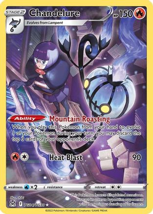 Chandelure TG04/TG30 - SWSH11 Lost Origin Trainer Gallery Holofoil - for just $1.75! 