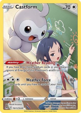 Castform TG11/TG30 - SWSH11 Lost Origin Trainer Gallery Holofoil - for just $0.68! 