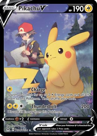 Pikachu V TG16/TG30 - SWSH11 Lost Origin Trainer Gallery Holofoil - for just $38.24! 