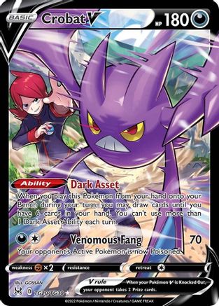 Crobat V TG20/TG30 - SWSH11 Lost Origin Trainer Gallery Holofoil - for just $4.06! 