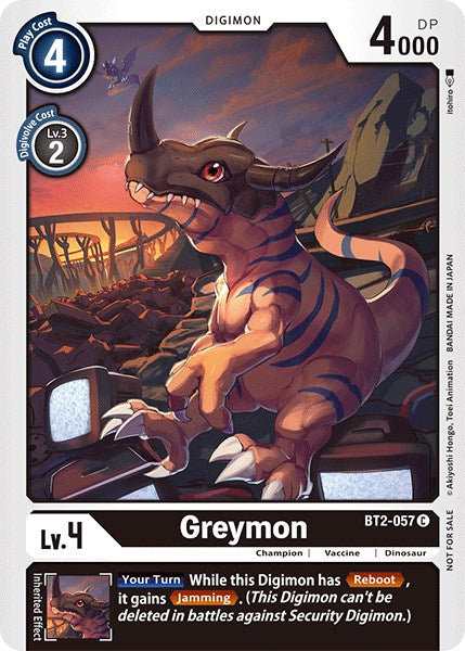 Greymon [BT2-057] (Official Tournament Pack Vol.3) [Release Special Booster Promos] - Just $0.10! Shop now at Retro Gaming of Denver