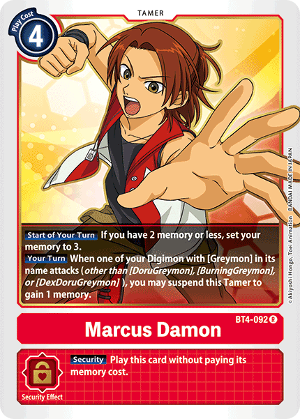 Marcus Damon [BT4-092] [Great Legend] - Just $0.09! Shop now at Retro Gaming of Denver