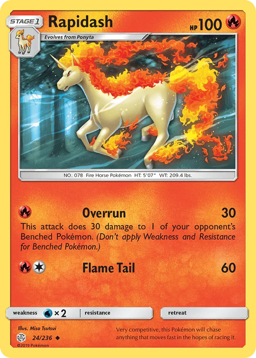 Rapidash (24/236) [Sun & Moon: Cosmic Eclipse] - for just $0.15! 
