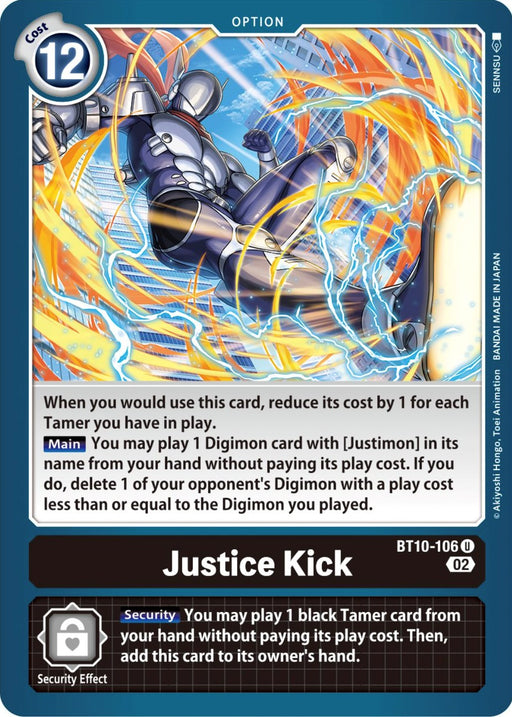 Justice Kick [BT10-106] [Xros Encounter] - Just $0.09! Shop now at Retro Gaming of Denver