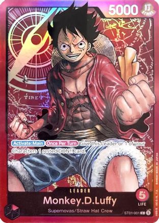 Monkey.D.Luffy (001) (ST01-001) - Starter Deck 1: Straw Hat Crew Foil - for just $30.52! 