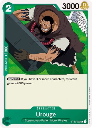 Urouge (ST02-003) - Starter Deck 2: Worst Generation - for just $0.10! 