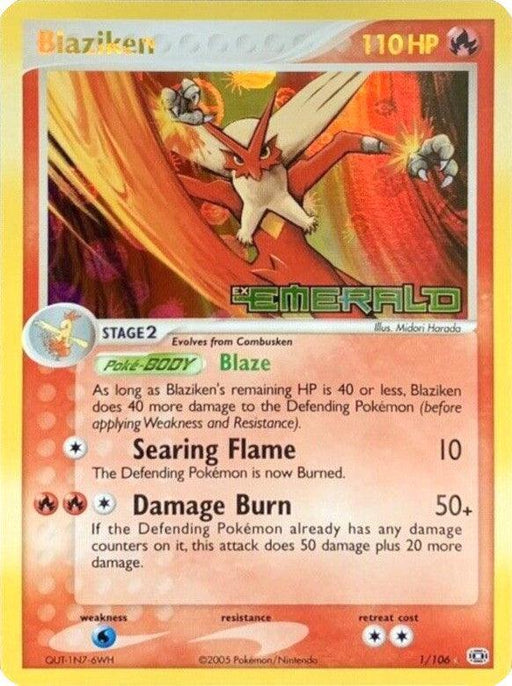 Blaziken (1/106) (Stamped) [EX: Emerald] - for just $74! 