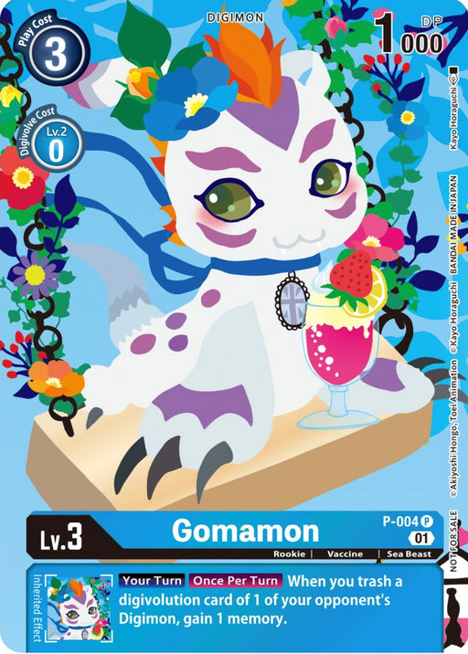 Gomamon [P-004] (Tamer's Card Set 2 Floral Fun) [Promotional Cards] - Just $2.10! Shop now at Retro Gaming of Denver