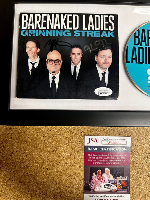 Framed & Complete Signed Barenaked Ladies Grinning Streak CD Cover With JSA COA - for just $110! 