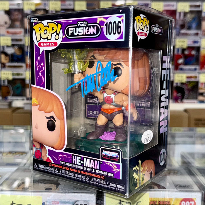 Tom Cook Signed He-Man Masters Of The Universe Funko Pop! #1006 With JSA COA - for just $100! 