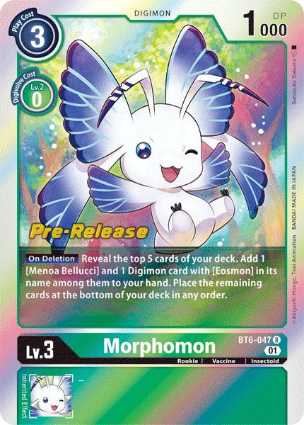 Morphomon [BT6-047] [Double Diamond Pre-Release Cards] - Just $0.30! Shop now at Retro Gaming of Denver