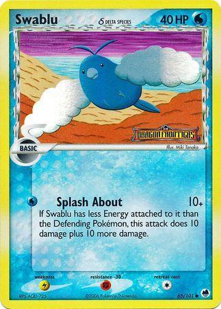 Swablu (65/101) (Delta Species) (Stamped) [EX: Dragon Frontiers] - for just $5.55! 