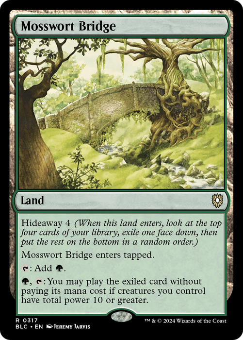 Mosswort Bridge (BLC-317) - Bloomburrow Commander - for just $0.11! 