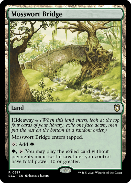 Mosswort Bridge (BLC-317) - Bloomburrow Commander - for just $0.11! 
