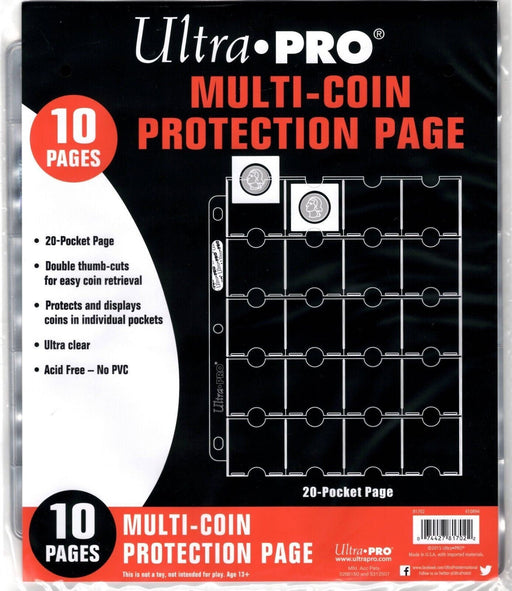 Ultra PRO: Protection Pages - Multi-Coin (10-Pack) - for just $0! 