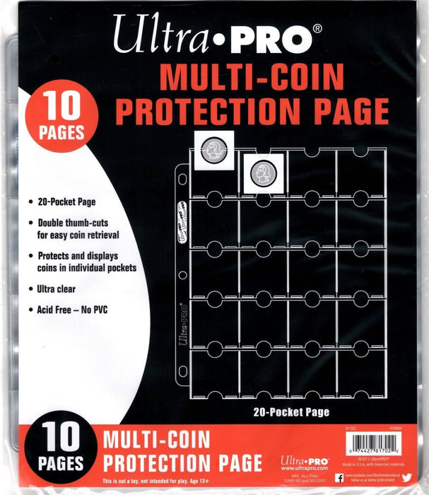 Ultra PRO: Protection Pages - Multi-Coin (10-Pack) - for just $0! 