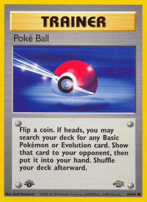 Poke Ball (64/64) [Jungle 1st Edition] - for just $0.20! 