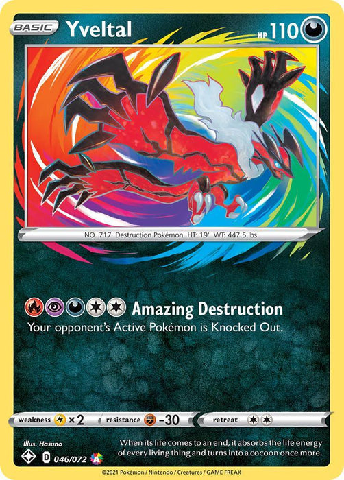 Yveltal (046/072) [Sword & Shield: Shining Fates] - for just $0.90! 