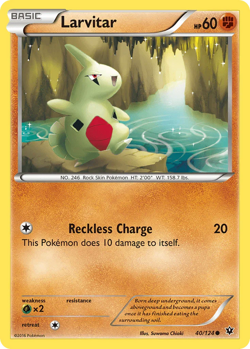 Larvitar (40/124) [XY: Fates Collide] - for just $0.10! 