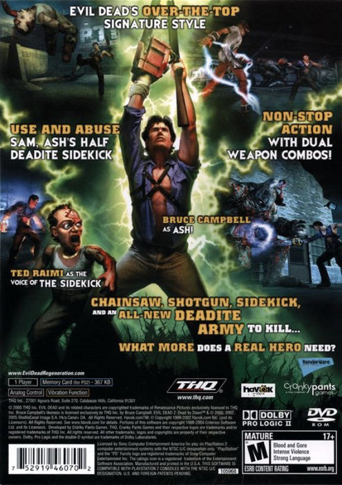 Evil Dead: Regeneration – PlayStation 2 (PS2) - for just $37.99! 