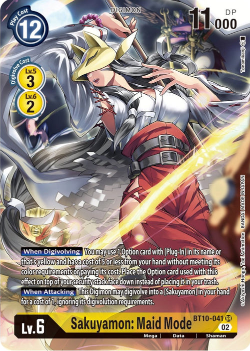 Sakuyamon: Maid Mode [BT10-041] (Alternate Art) [Xros Encounter] - Just $8.40! Shop now at Retro Gaming of Denver