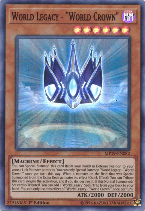 World Legacy - "World Crown" [MP19-EN082] Super Rare - for just $0.10! 