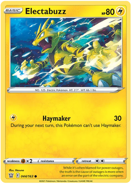 Electabuzz (044/163) [Sword & Shield: Battle Styles] - for just $0.10! 