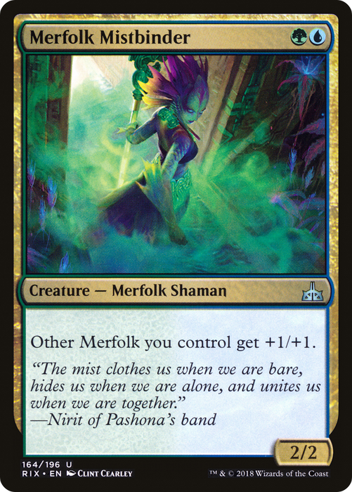 Merfolk Mistbinder (RIX-164) - Rivals of Ixalan - for just $0.08! 