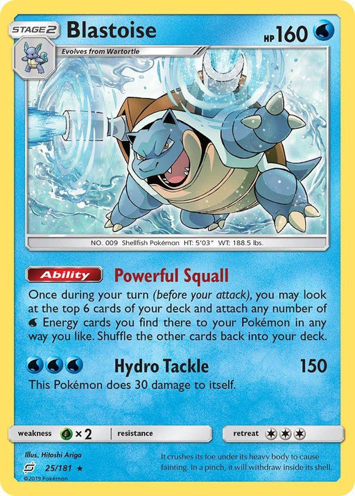 Blastoise (25/181) (Theme Deck Exclusive) [Sun & Moon: Team Up] - for just $8.35! 