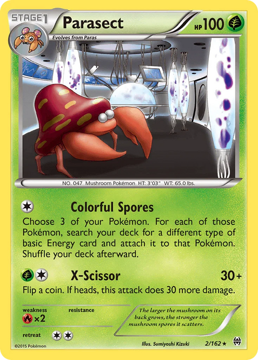Parasect (2/162) [XY: BREAKthrough] - for just $0.15! 