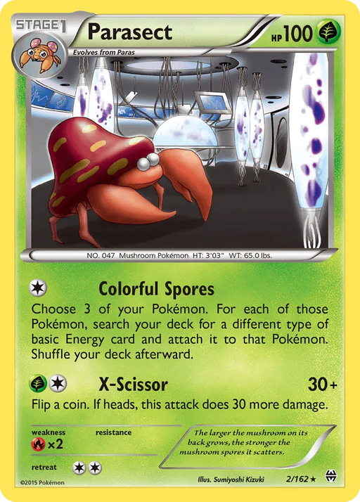 Parasect (2/162) [XY: BREAKthrough] - for just $0.10! 