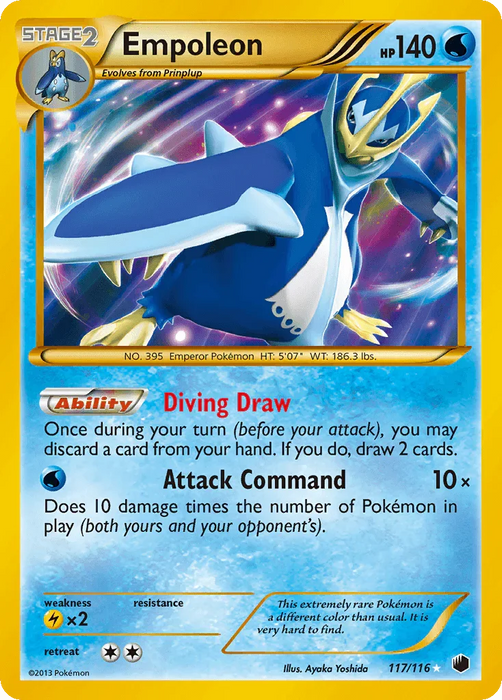 Empoleon (117/116) [Black & White: Plasma Freeze] - for just $72! 