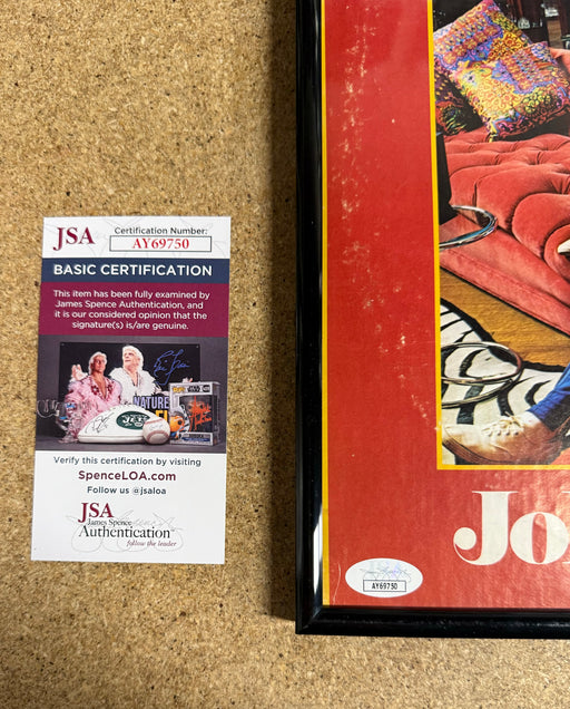 Johnny Mathis Signed & Framed “Johnny Today” Vinyl With JSA COA - for just $100! 