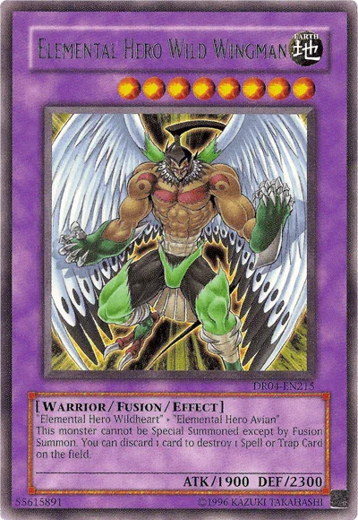 Elemental Hero Wild Wingman [DR04-EN215] Rare - for just $7.35! 