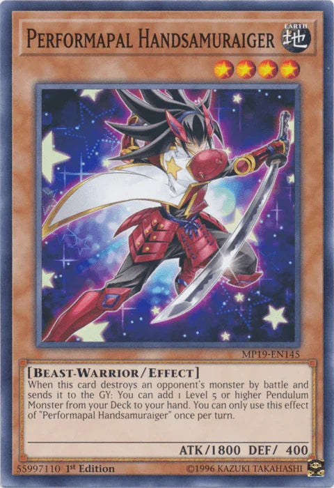 Performapal Handsamuraiger [MP19-EN145] Common - for just $0.10! 