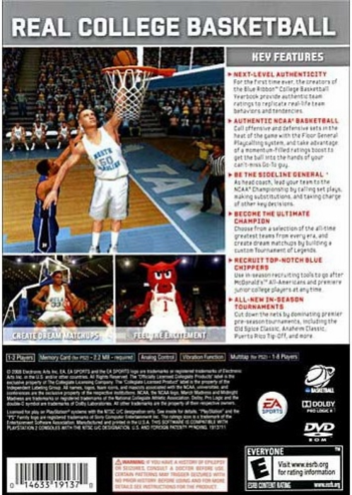 NCAA Basketball 09 – PlayStation 2 (PS2) - for just $8.99! 