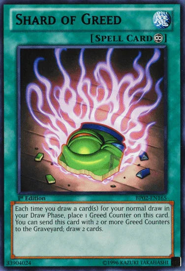Shard of Greed [BP02-EN165] Rare - for just $0.15! 