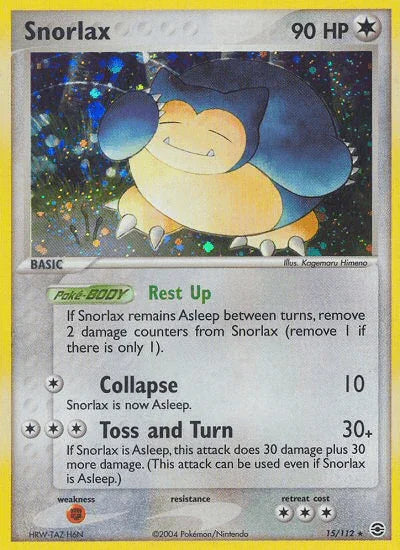 Snorlax (15/112) [EX: FireRed & LeafGreen] - for just $51.20! 