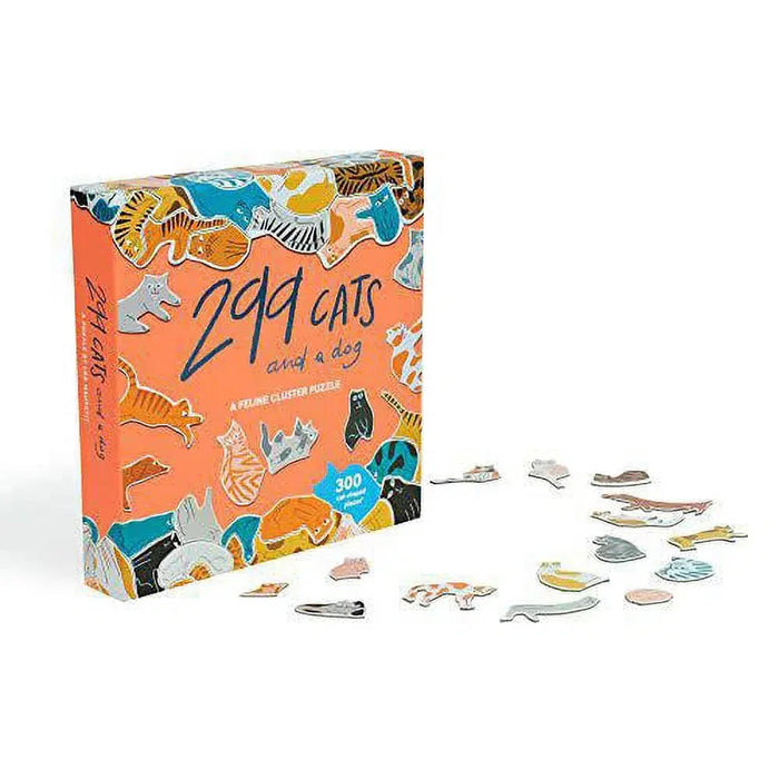 299 Cats & a dog 300 Piece Cluster Puzzle Laurence King - for just $24.99! 