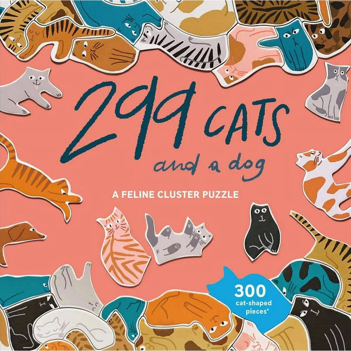 299 Cats & a dog 300 Piece Cluster Puzzle Laurence King - for just $24.99! 