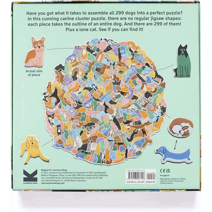 299 Dogs & a cat 300 Piece Cluster Puzzle Laurence King - for just $24.99! 