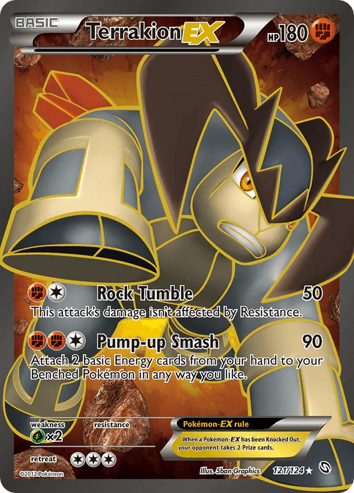 Terrakion EX (121/124) [Black & White: Dragons Exalted] - for just $16.80! 