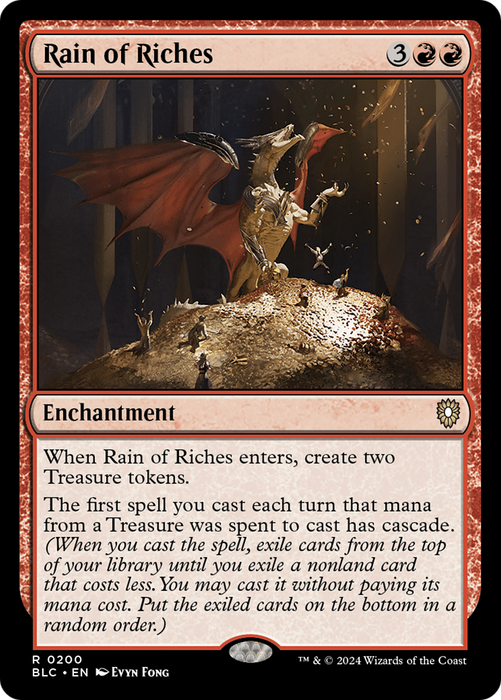 Rain of Riches (BLC-200) - Bloomburrow Commander - for just $0.32! 
