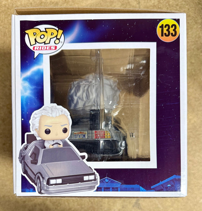 Funko Pop! Rides Doc Brown With Deloreon Time Machine #133 Back To The Future - for just $30! 