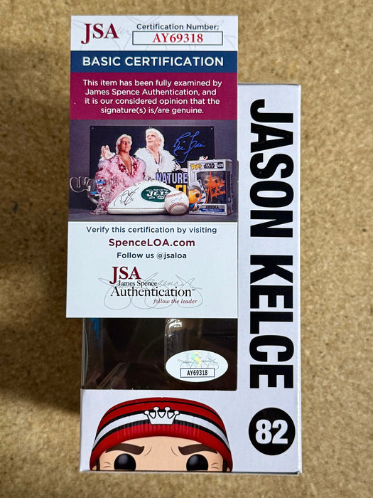 Jason Kelce Signed Funko Pop! (Shirtless) #82 NFL Eagles 2024 With JSA COA - for just $800! 