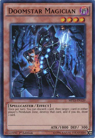 Doomstar Magician [MP15-EN120] Ultra Rare - for just $0.25! 