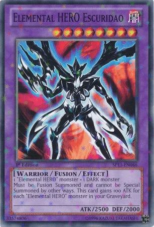 Elemental Hero Escuridao [SP13-EN046] Starfoil Rare - for just $0.55! 