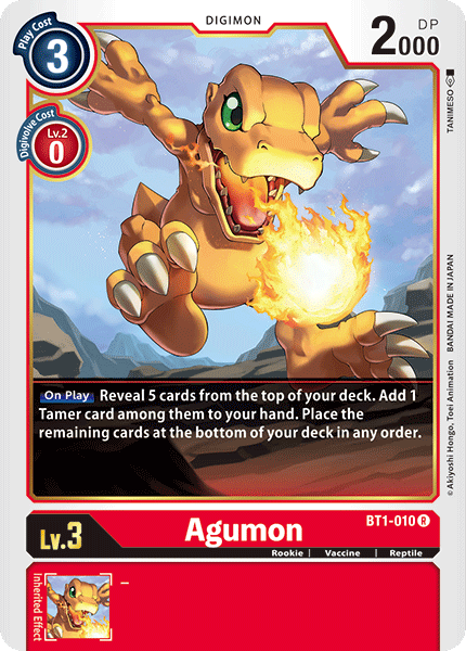 Agumon [BT1-010] [Release Special Booster Ver.1.0] - Just $0.09! Shop now at Retro Gaming of Denver